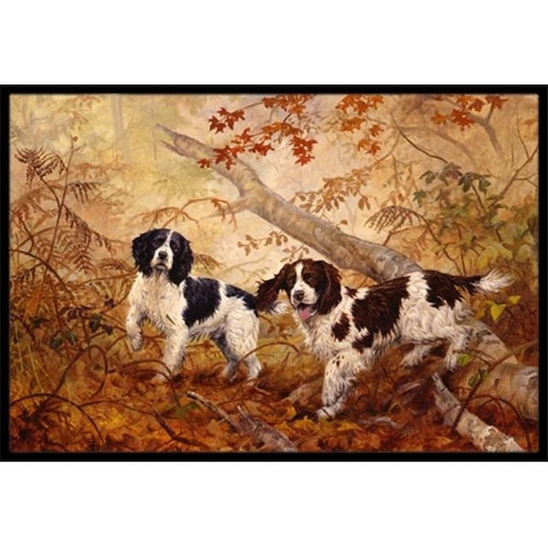 Carolines Treasures HEH0139JMAT Springer Spaniels by Elizabeth Halstead Indoor or Outdoor Mat; 24 x 36 HEH0139JMAT - main